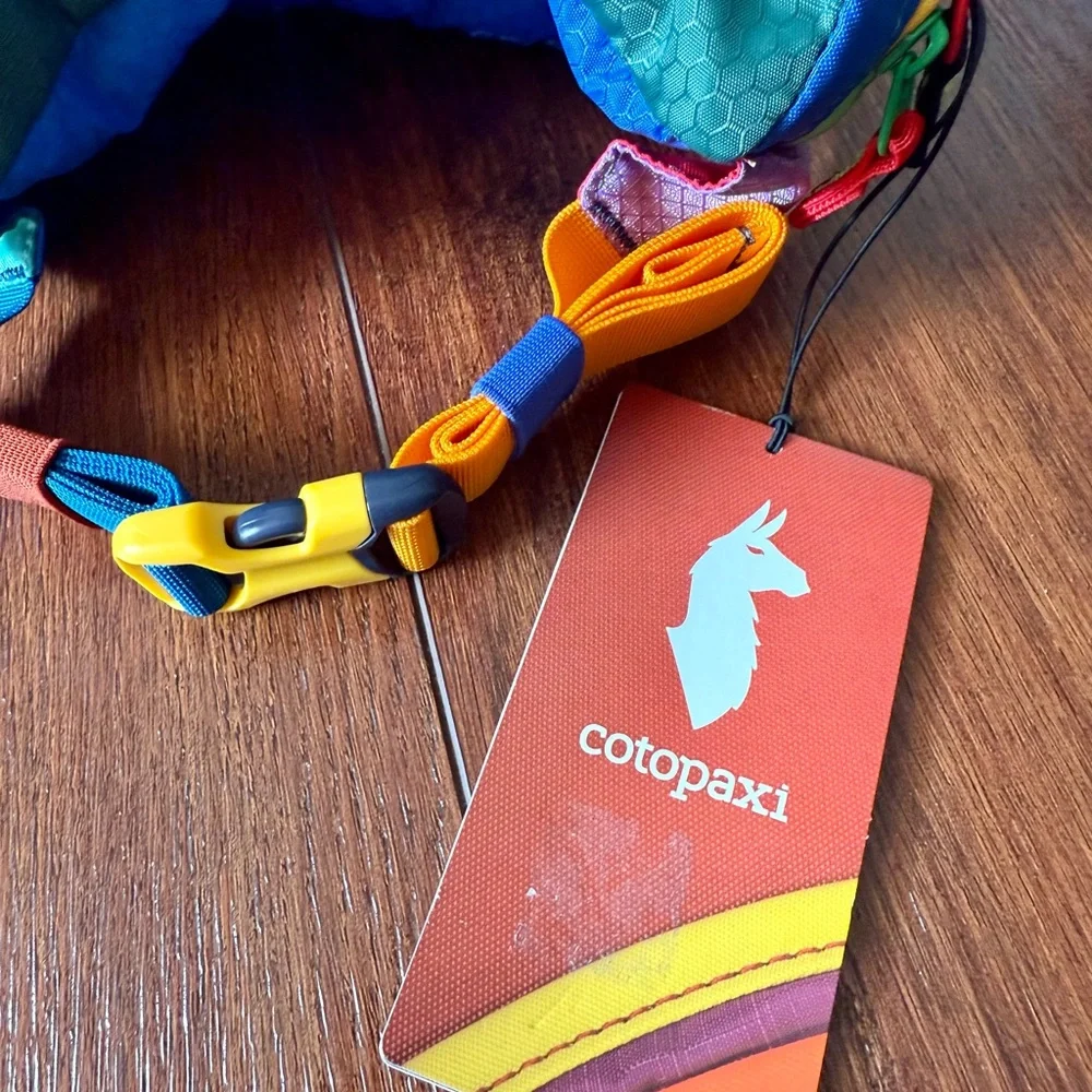 NWT Cotopaxi kapai bataan 3L Fanny Pack-Del Dia new tags green blue orange red - Picture 6 of 6